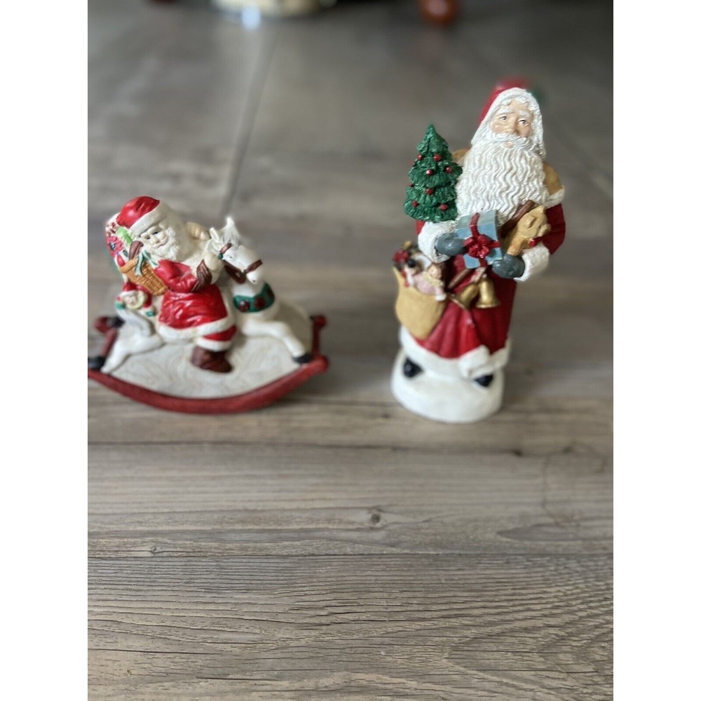 Vintage Christmas - Santa Clause Ceramic Statue / Music Box